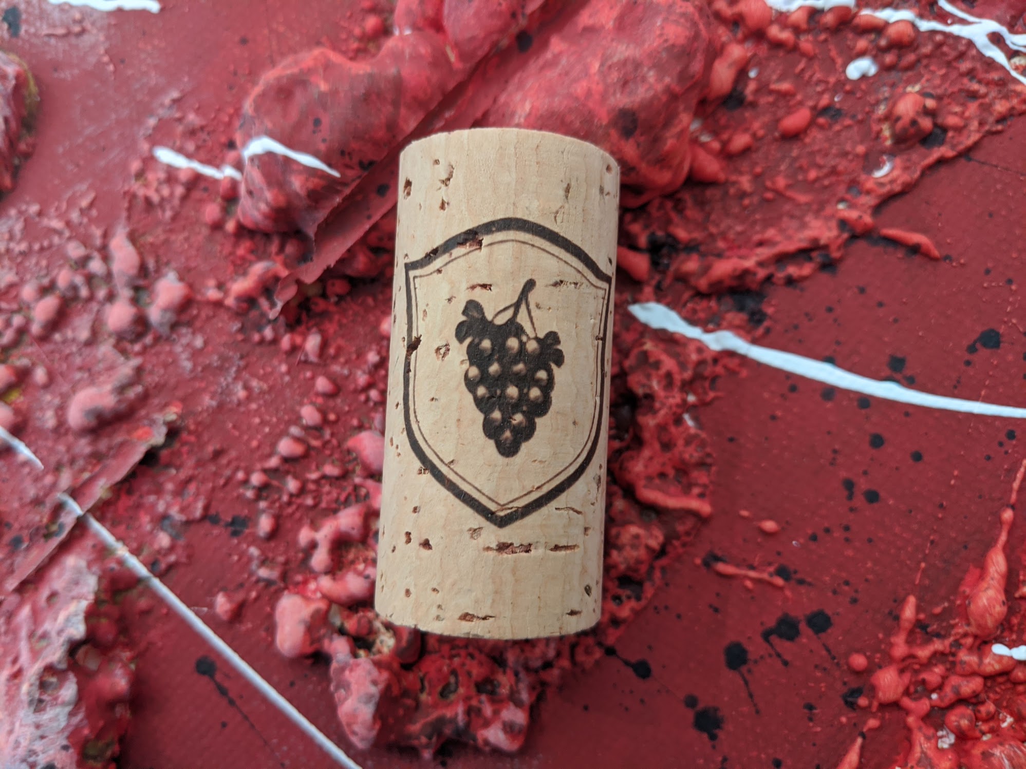 Detail of the natural cork structure